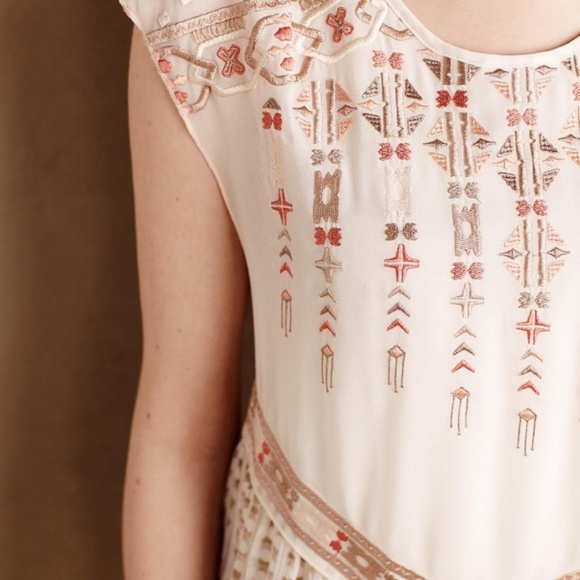 Anthropologie One September Calliope Embroidered Dress Sz XS - Picture 11 of 16